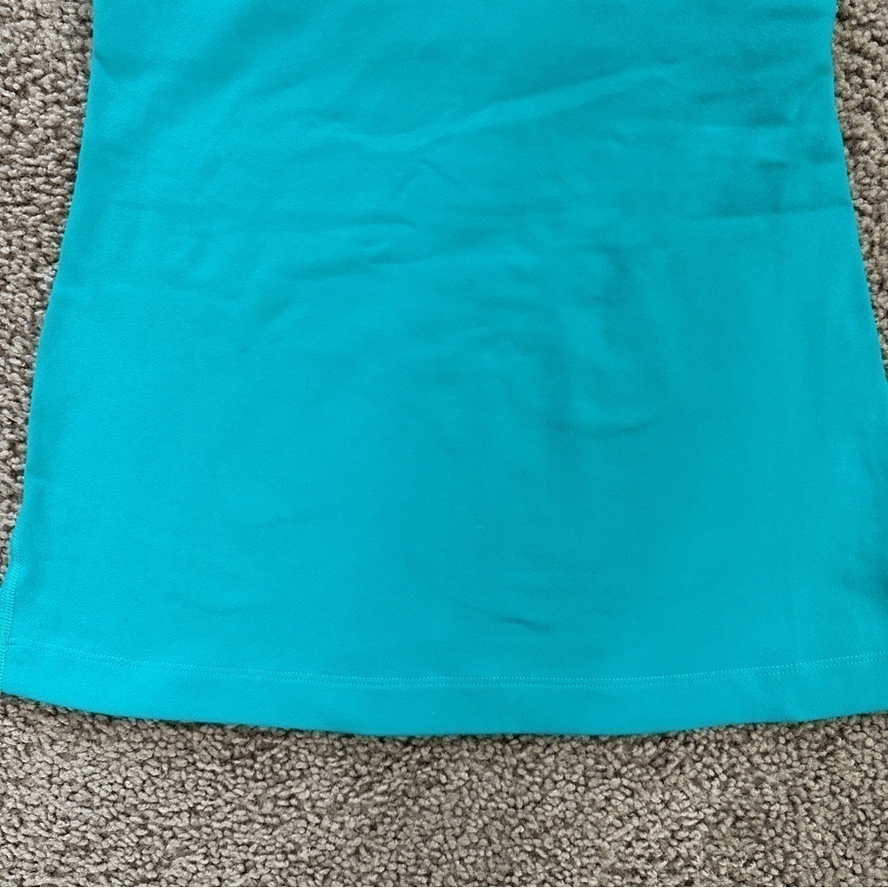 Lululemon Athletica Women's Teal Zeal Heart Shape Neckline Tank Top sz 4 - Picture 5 of 11
